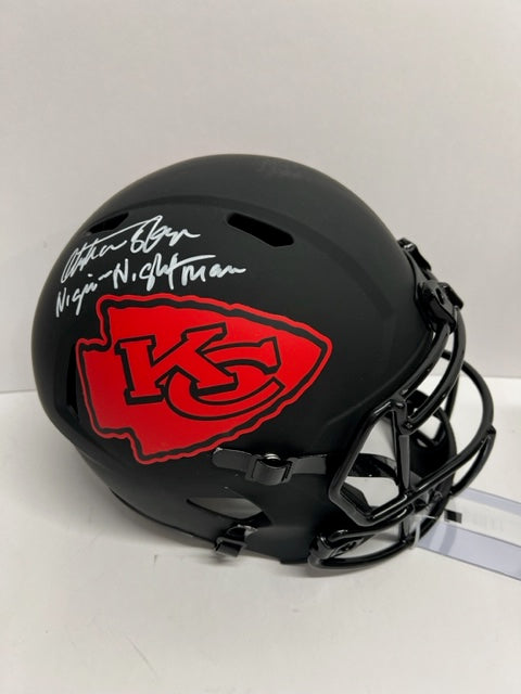 Kansas City Chiefs Christian Okoye Signed Full Size Helmet