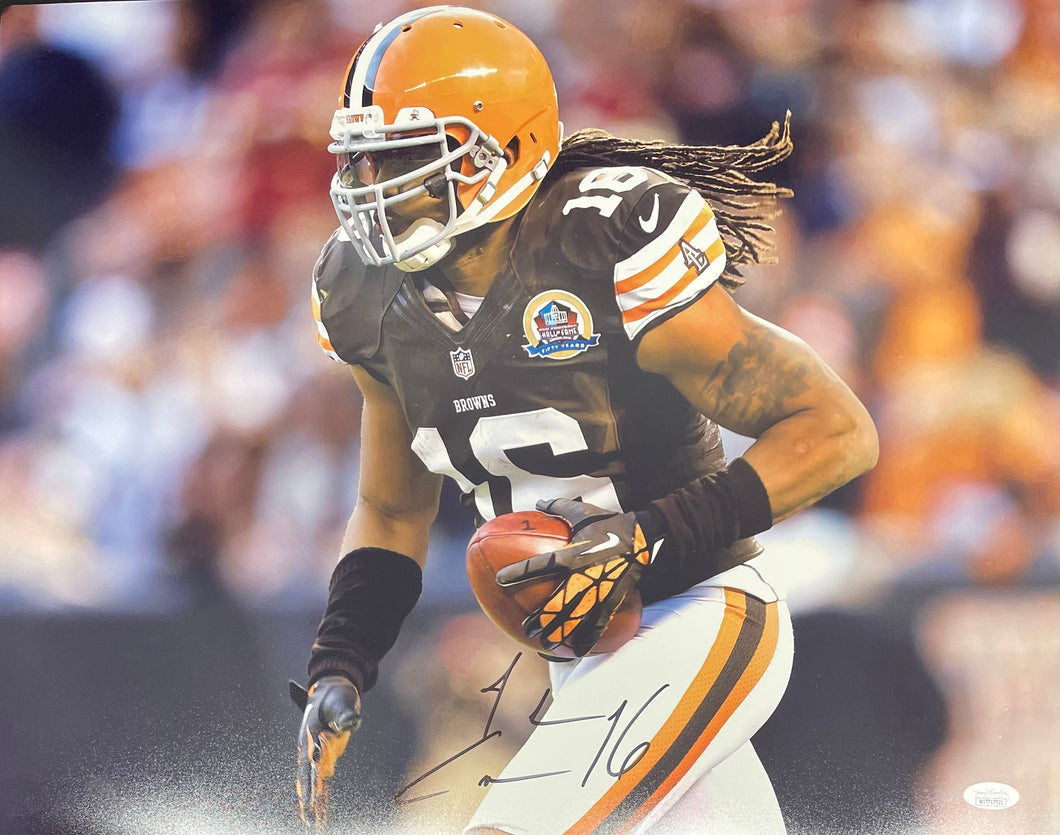 Cleveland Browns Josh Cribbs Signed 16x20 Photo with JSA COA