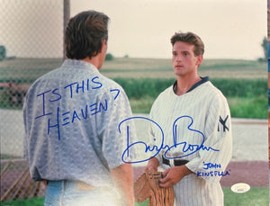 Dwier Brown Field of Dreams Signed 11x14 Horizontal with Inscr with JSA COA