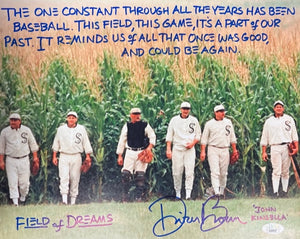 Dwier Brown Field of Dreams Signed 11x14 with Multiple Inscriptions with JSA COA