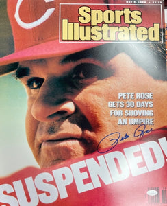 Cincinnati Reds Pete Rose Sports Illustrated Cover 16x20 Photo with JSA COA