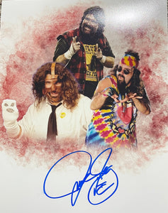 Mick Foley WWE Signed 16x20 Collage Photo JSA COA