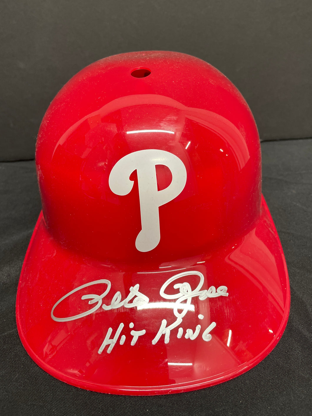 Pete Rose Philadelphia Phillies Signed Batting Helmet w/ 