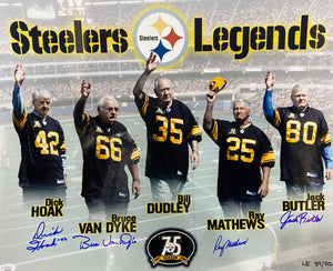 Pittsburgh Steelers Legends 4 Player Signed 16x20 Limited Edition To 50 With JSA COA