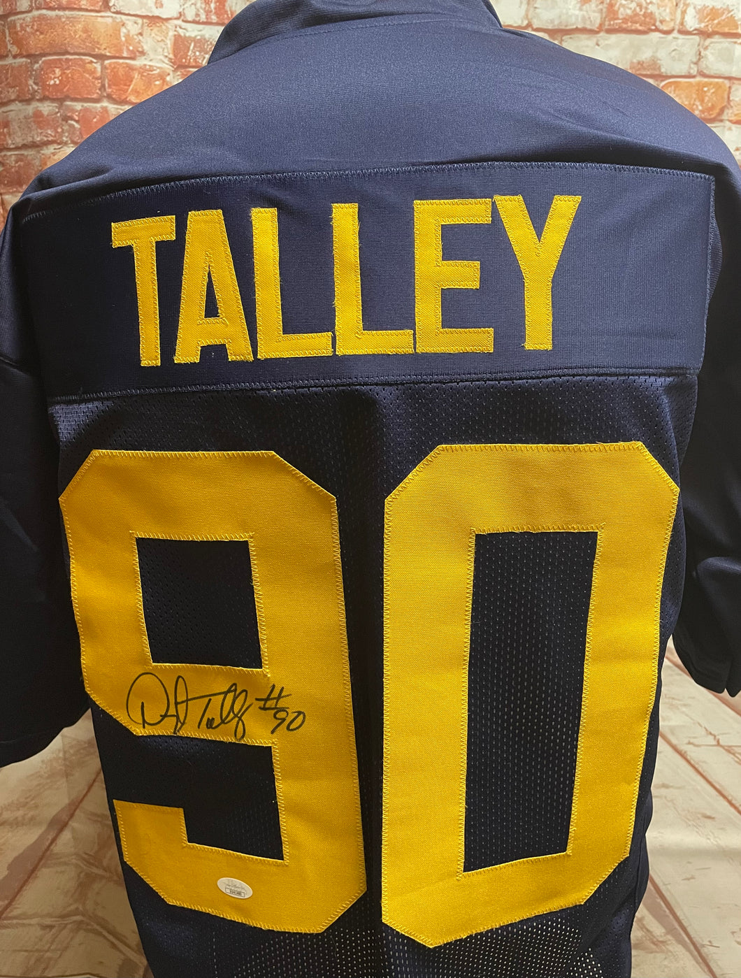 Darryl Talley Signed Custom Jersey JSA COA