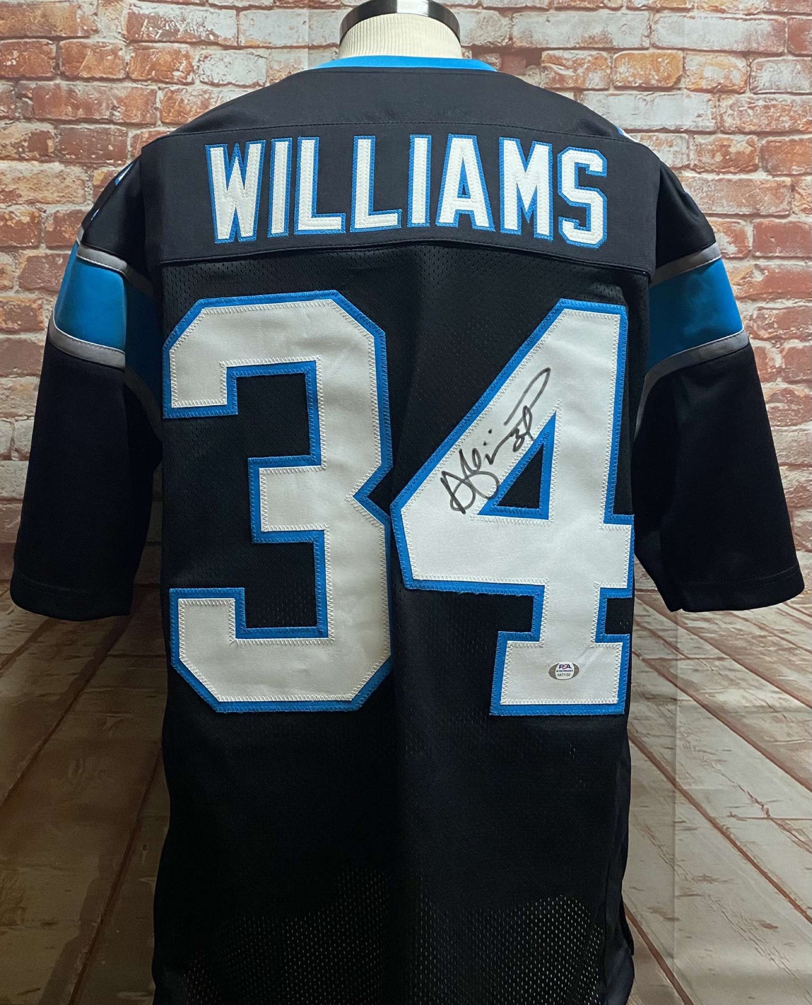 Deangelo Williams Carolina Panthers Signed Custom Black Jersey