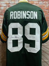 Load image into Gallery viewer, Dave Robinson Green Bay Packers Signed Green Jersey w/ &quot;HOF 2013&quot; Inscription JSA COA