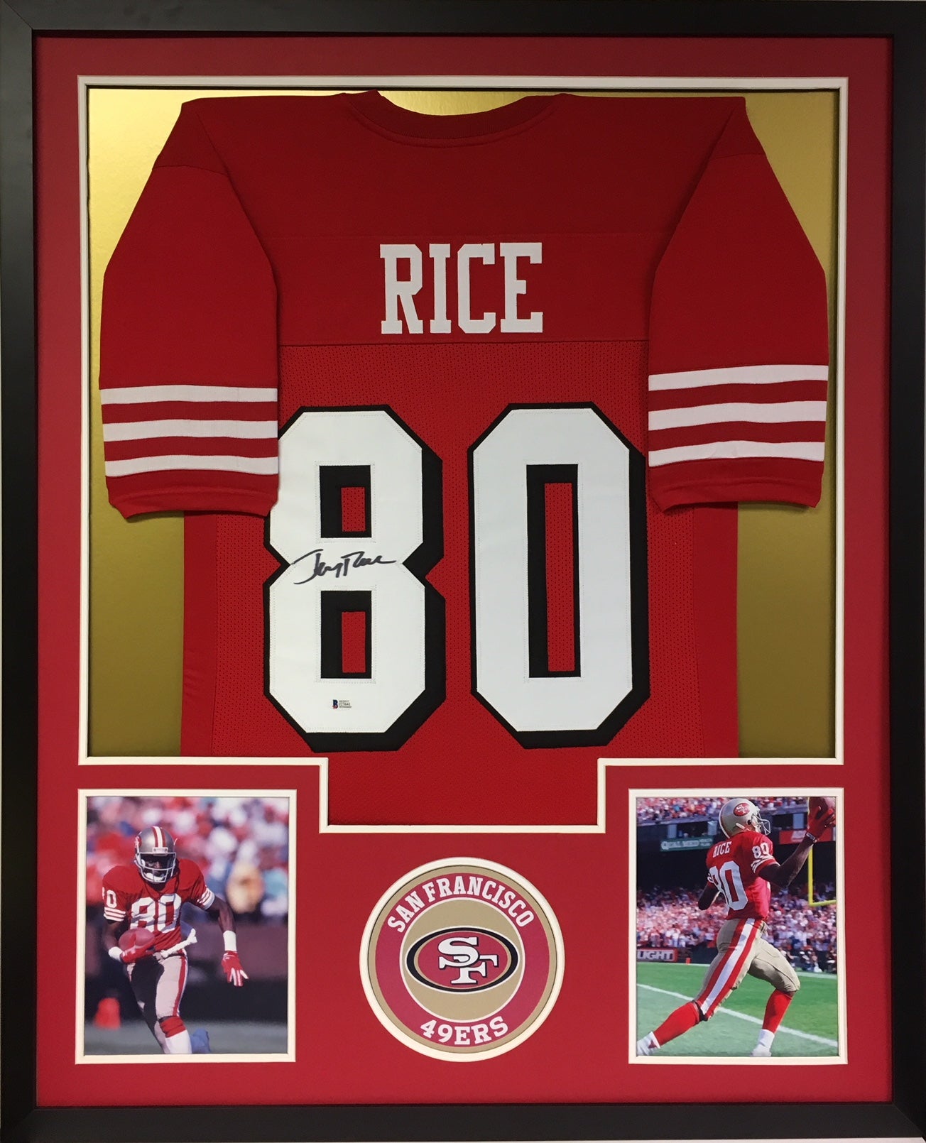 Jersey Framing - Vertical Style with Two 8x10 Pictures