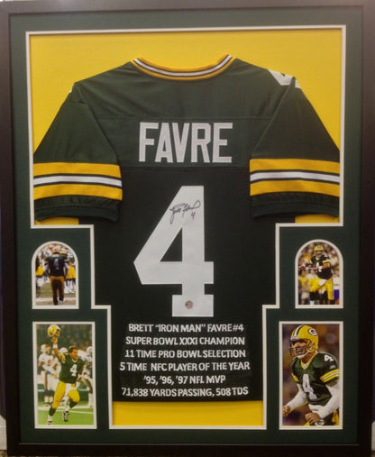 Jersey Framing - Vertical Style with Four Pictures