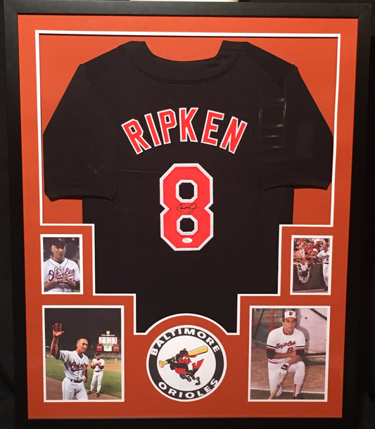 Jersey Framing - Vertical Style with Four Pictures