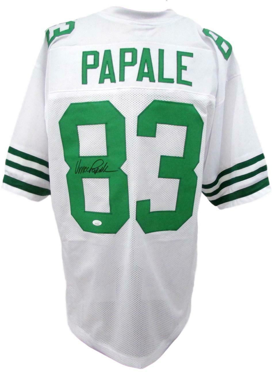 Philadelphia Eagles Vince Papale Signed White Jersey with JSA COA
