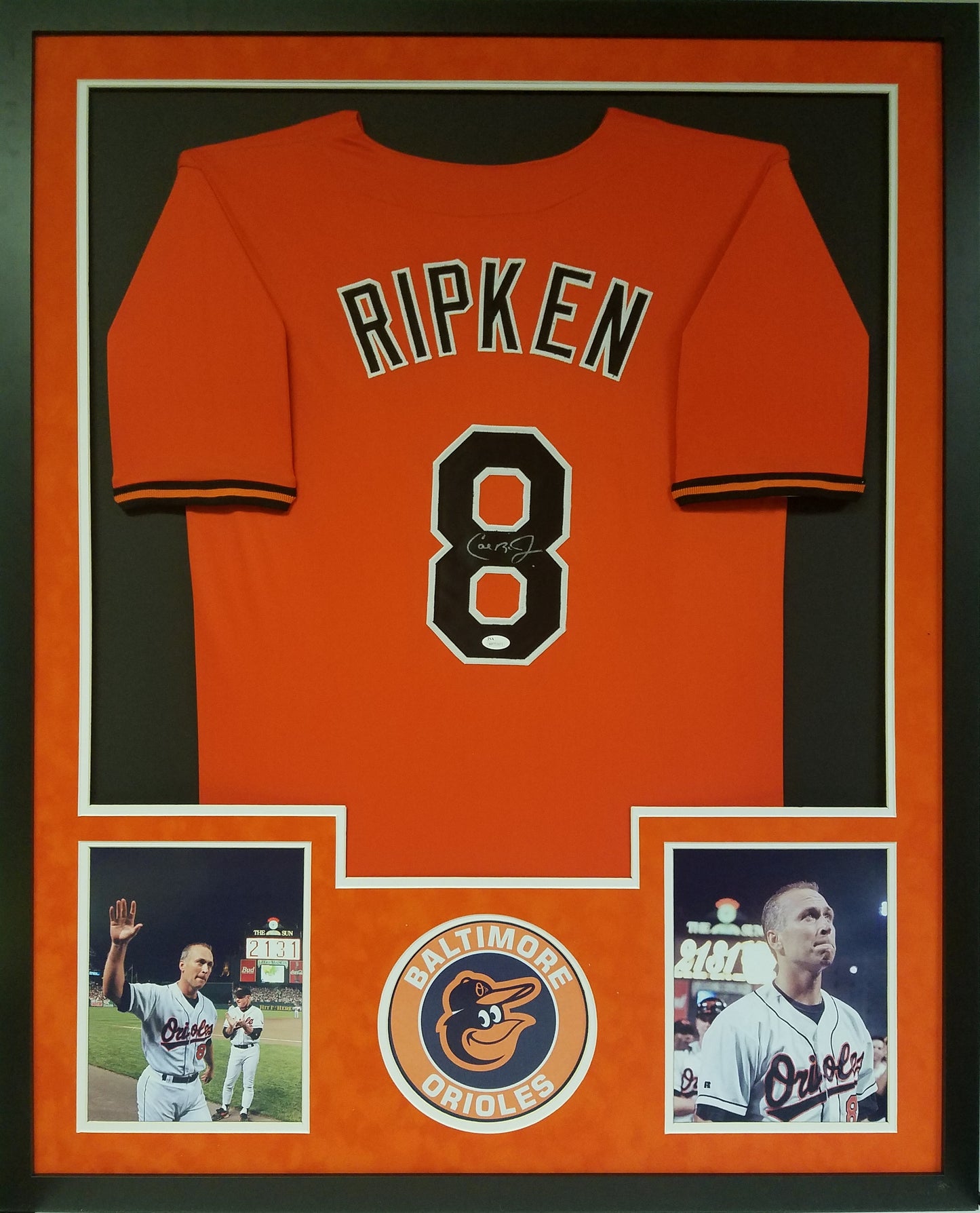 Jersey Framing - Vertical Style with Two 8x10 Pictures